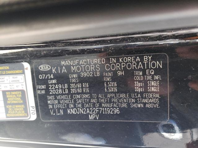 Photo 11 VIN: KNDJN2A22F7119296 - KIA SOUL 