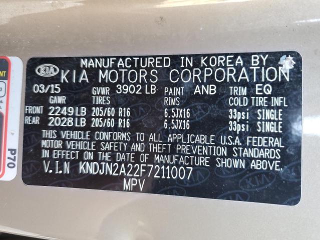 Photo 12 VIN: KNDJN2A22F7211007 - KIA SOUL 