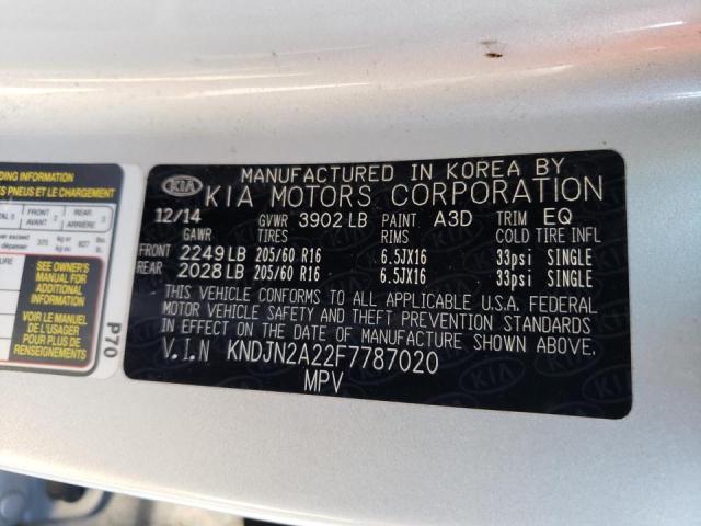 Photo 9 VIN: KNDJN2A22F7787020 - KIA SOUL 