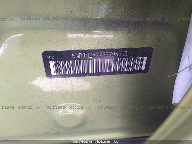 Photo 8 VIN: KNDJN2A22F7795795 - KIA SOUL 