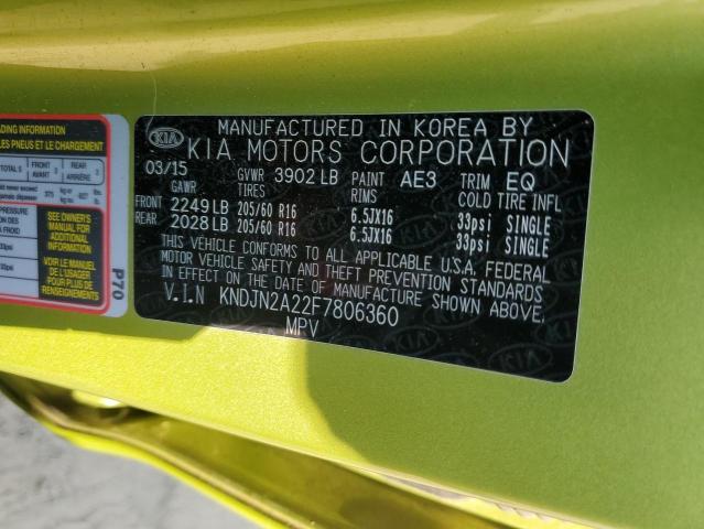 Photo 11 VIN: KNDJN2A22F7806360 - KIA SOUL 