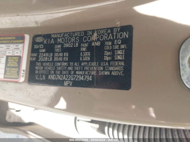 Photo 8 VIN: KNDJN2A22G7294794 - KIA SOUL 