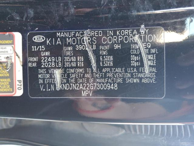 Photo 12 VIN: KNDJN2A22G7300948 - KIA SOUL 