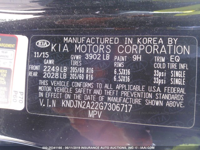 Photo 8 VIN: KNDJN2A22G7306717 - KIA SOUL 