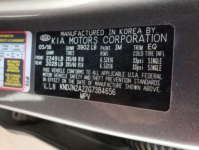 Photo 12 VIN: KNDJN2A22G7384656 - KIA SOUL 