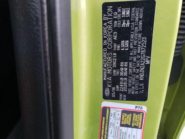 Photo 12 VIN: KNDJN2A22G7872523 - KIA SOUL 