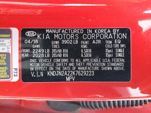 Photo 11 VIN: KNDJN2A22K7629223 - KIA SOUL 