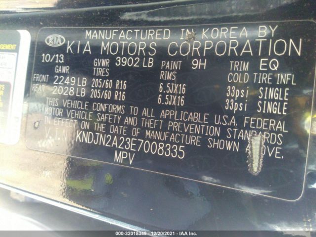 Photo 8 VIN: KNDJN2A23E7008335 - KIA SOUL 