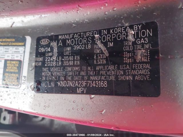 Photo 8 VIN: KNDJN2A23F7143168 - KIA SOUL 