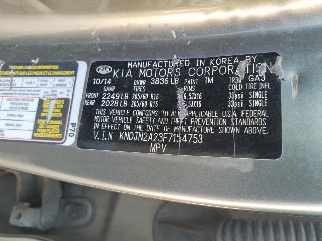 Photo 9 VIN: KNDJN2A23F7154753 - KIA SOUL 