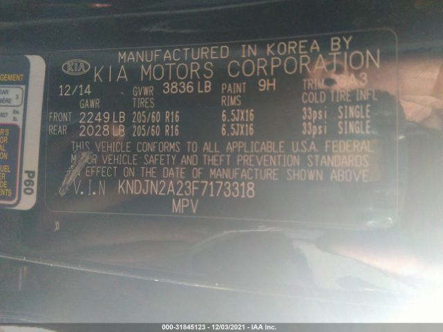 Photo 8 VIN: KNDJN2A23F7173318 - KIA SOUL 