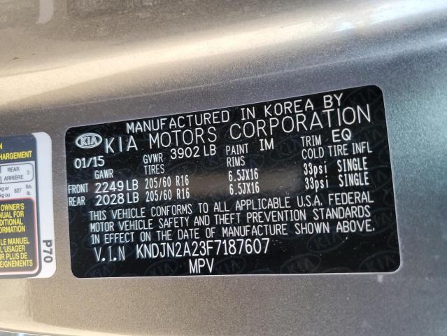 Photo 12 VIN: KNDJN2A23F7187607 - KIA SOUL 