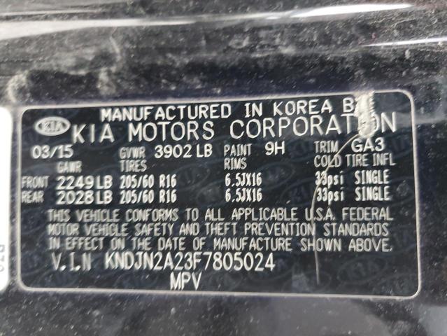 Photo 11 VIN: KNDJN2A23F7805024 - KIA SOUL 