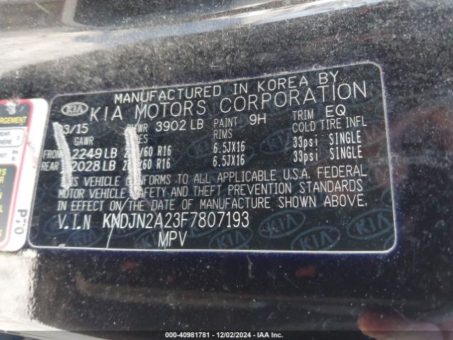 Photo 8 VIN: KNDJN2A23F7807193 - KIA SOUL 