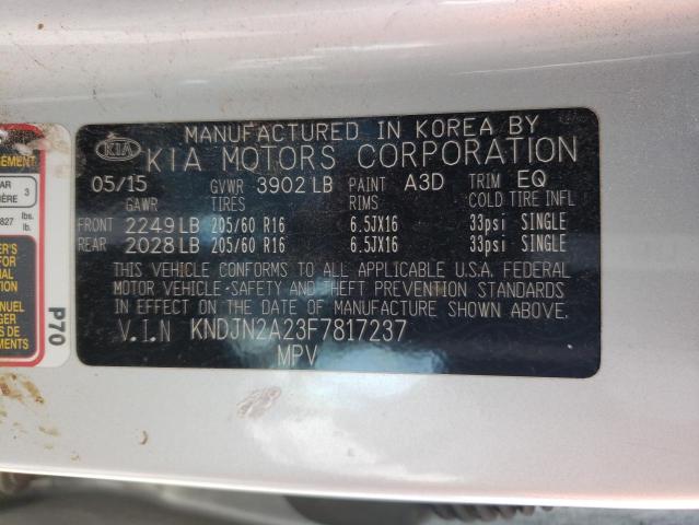 Photo 9 VIN: KNDJN2A23F7817237 - KIA SOUL 