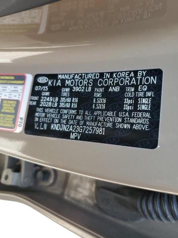 Photo 11 VIN: KNDJN2A23G7257981 - KIA SOUL 