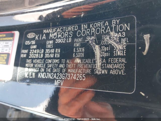 Photo 8 VIN: KNDJN2A23G7374265 - KIA SOUL 