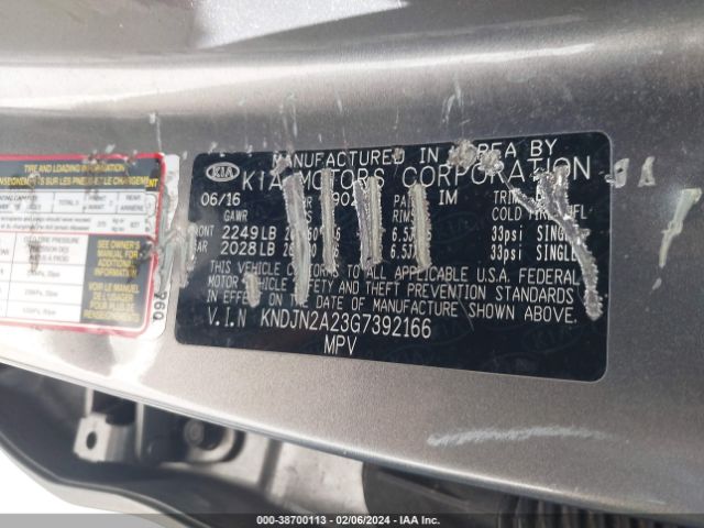 Photo 8 VIN: KNDJN2A23G7392166 - KIA SOUL 