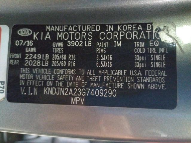 Photo 9 VIN: KNDJN2A23G7409290 - KIA SOUL 