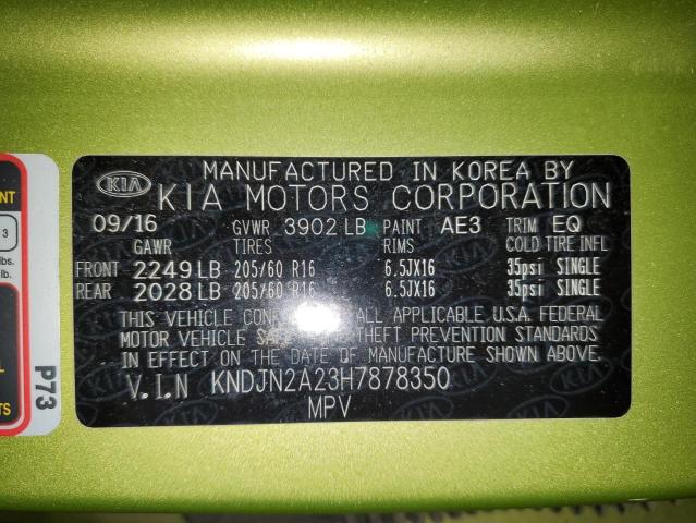 Photo 12 VIN: KNDJN2A23H7878350 - KIA SOUL 