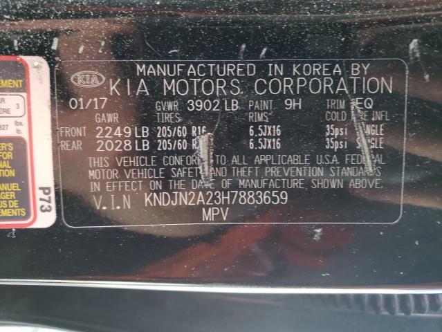 Photo 12 VIN: KNDJN2A23H7883659 - KIA SOUL 