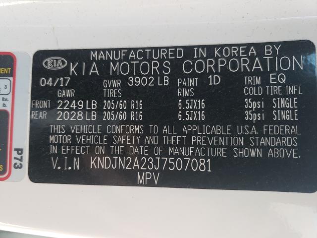 Photo 9 VIN: KNDJN2A23J7507081 - KIA SOUL 