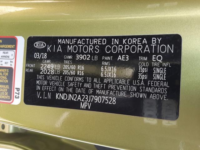 Photo 9 VIN: KNDJN2A23J7907528 - KIA SOUL 