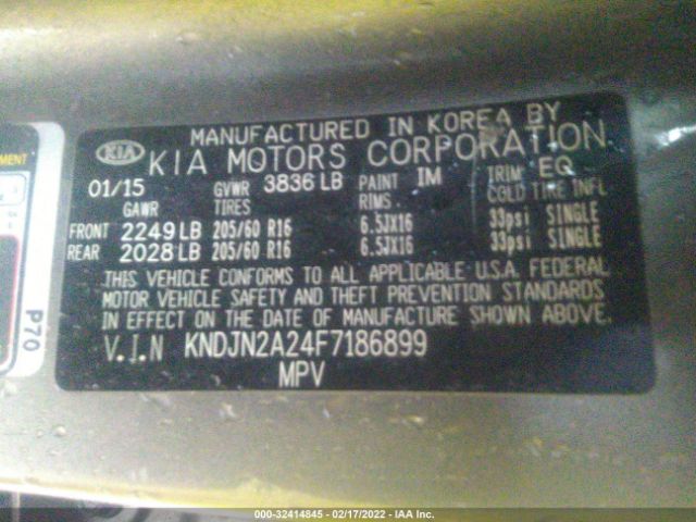 Photo 8 VIN: KNDJN2A24F7186899 - KIA SOUL 