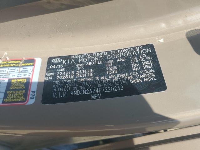 Photo 11 VIN: KNDJN2A24F7220243 - KIA SOUL 