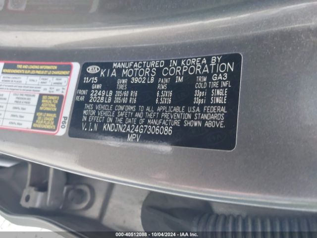 Photo 8 VIN: KNDJN2A24G7306086 - KIA SOUL 