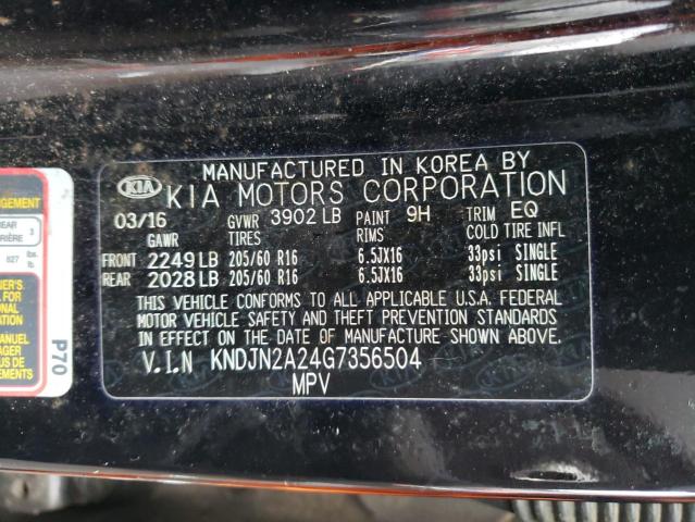 Photo 11 VIN: KNDJN2A24G7356504 - KIA SOUL 