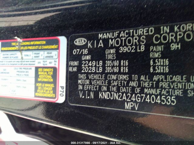 Photo 8 VIN: KNDJN2A24G7404535 - KIA SOUL 