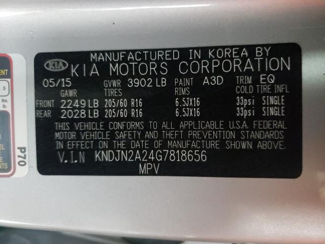 Photo 9 VIN: KNDJN2A24G7818656 - KIA SOUL 