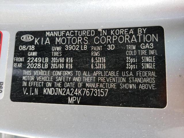 Photo 9 VIN: KNDJN2A24K7673157 - KIA SOUL 