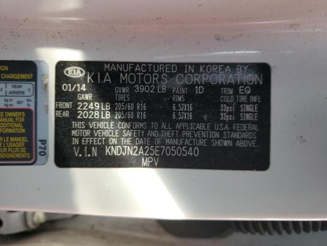 Photo 12 VIN: KNDJN2A25E7050540 - KIA SOUL 