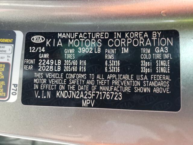 Photo 9 VIN: KNDJN2A25F7176723 - KIA SOUL 