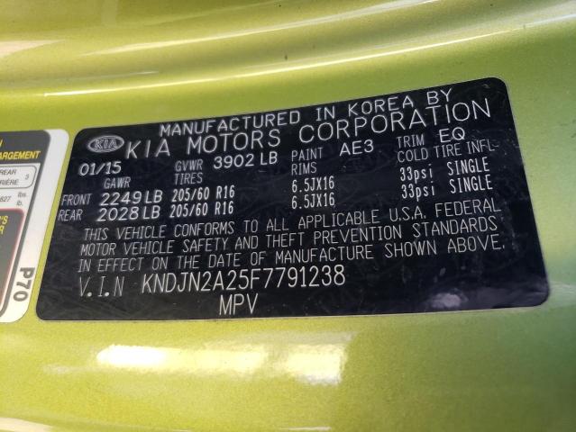 Photo 11 VIN: KNDJN2A25F7791238 - KIA SOUL 