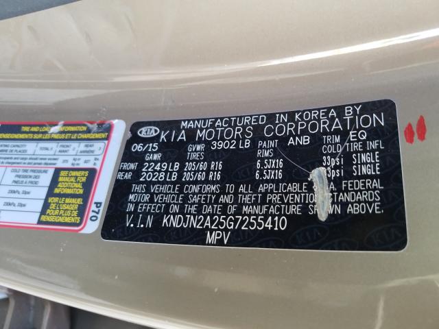 Photo 9 VIN: KNDJN2A25G7255410 - KIA SOUL 