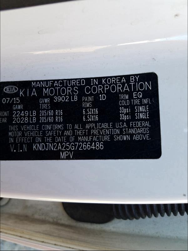 Photo 9 VIN: KNDJN2A25G7266486 - KIA SOUL 