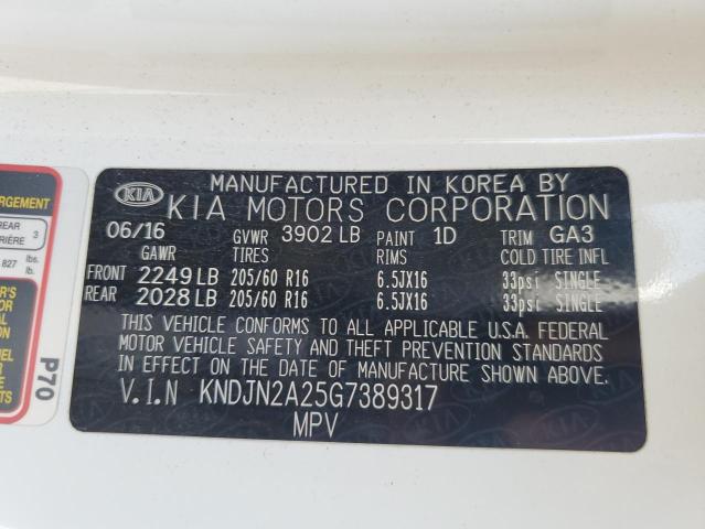 Photo 11 VIN: KNDJN2A25G7389317 - KIA SOUL 