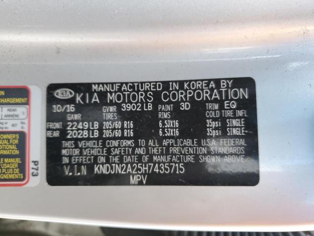 Photo 11 VIN: KNDJN2A25H7435715 - KIA SOUL 