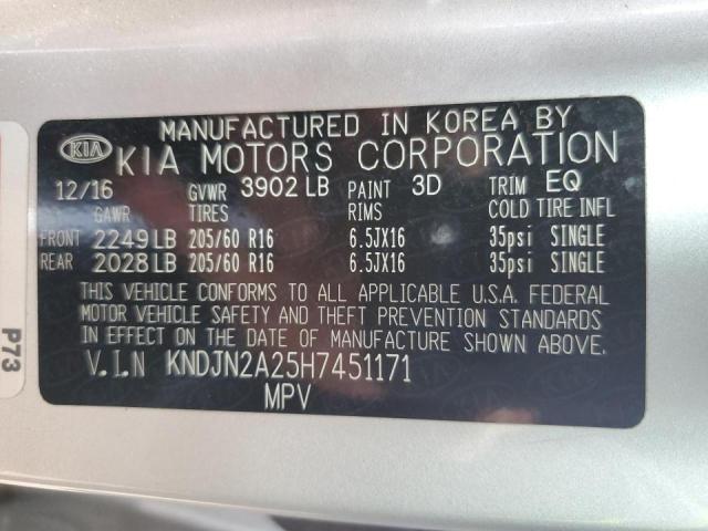 Photo 11 VIN: KNDJN2A25H7451171 - KIA SOUL 