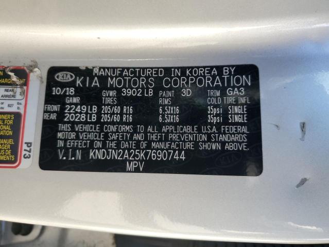 Photo 11 VIN: KNDJN2A25K7690744 - KIA SOUL 