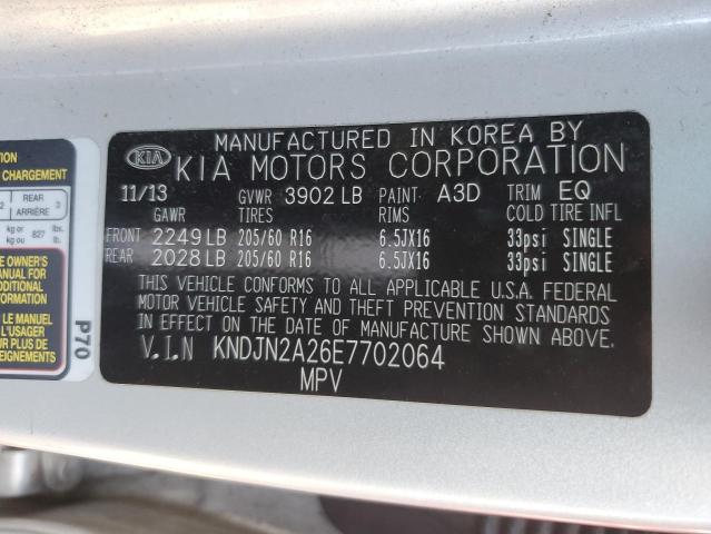 Photo 11 VIN: KNDJN2A26E7702064 - KIA SOUL 