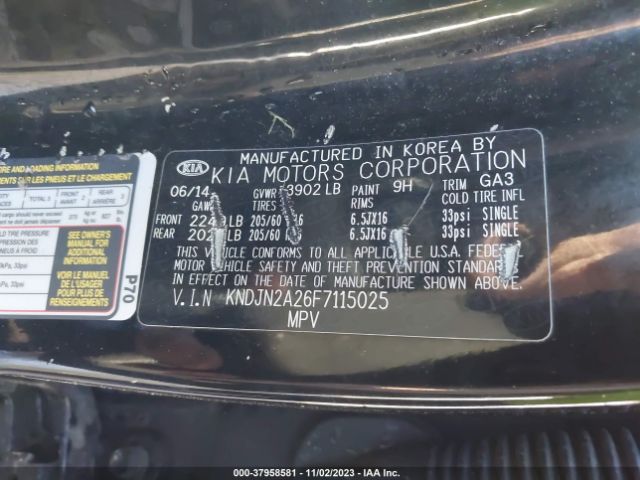 Photo 8 VIN: KNDJN2A26F7115025 - KIA SOUL 