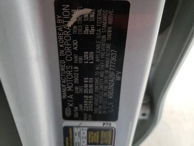 Photo 11 VIN: KNDJN2A26F7773637 - KIA SOUL 