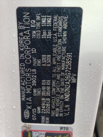 Photo 9 VIN: KNDJN2A26G7258591 - KIA SOUL 