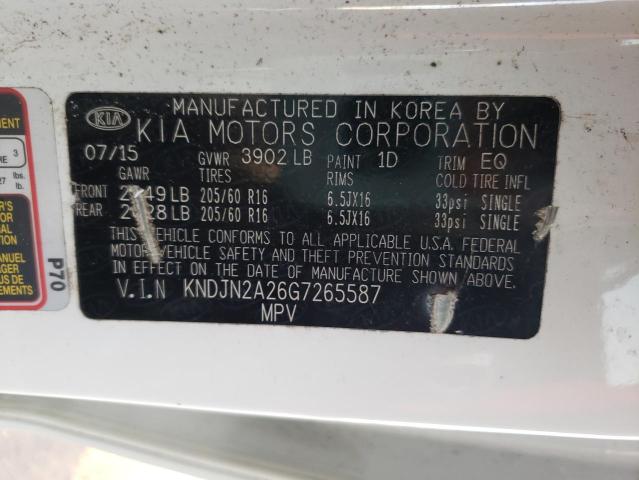 Photo 9 VIN: KNDJN2A26G7265587 - KIA SOUL 