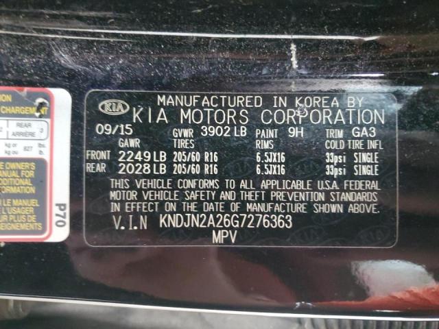 Photo 11 VIN: KNDJN2A26G7276363 - KIA SOUL 