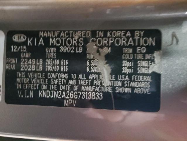 Photo 12 VIN: KNDJN2A26G7313833 - KIA SOUL 